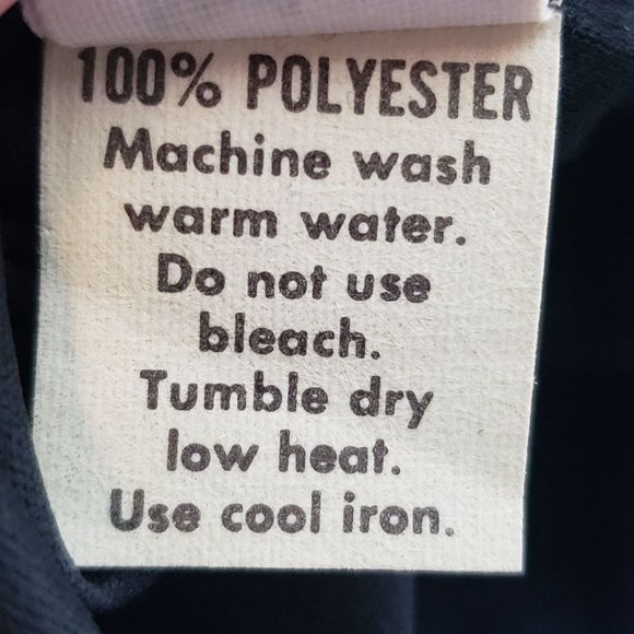 Vintage Halston IV Dorian 70s 80s Caftan Dress One Size Union Made Black Polyest - Picture 9 of 12